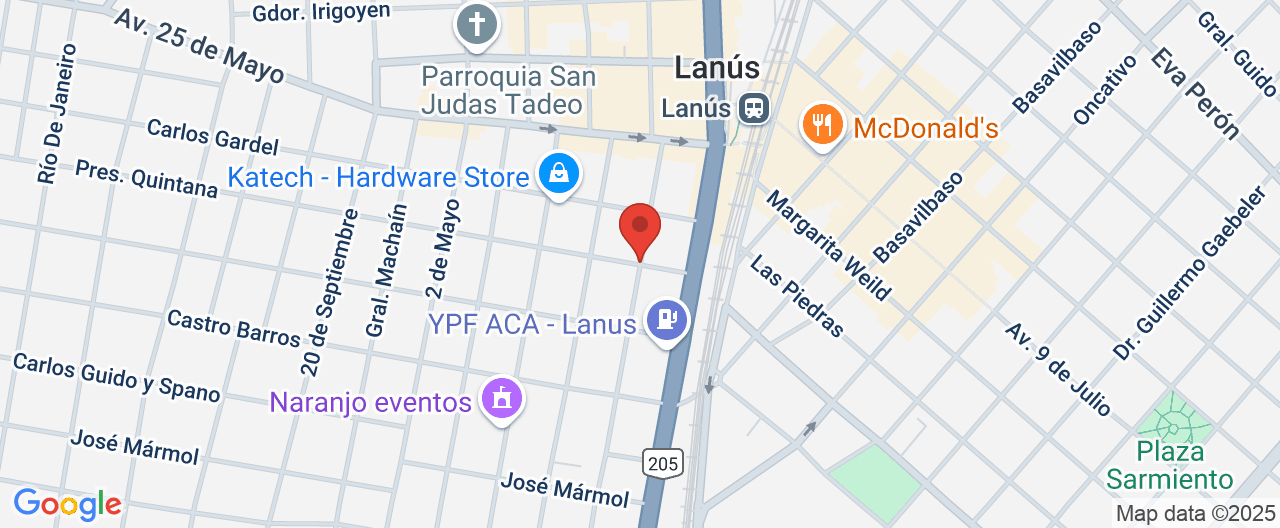 Mapa de la ubicación