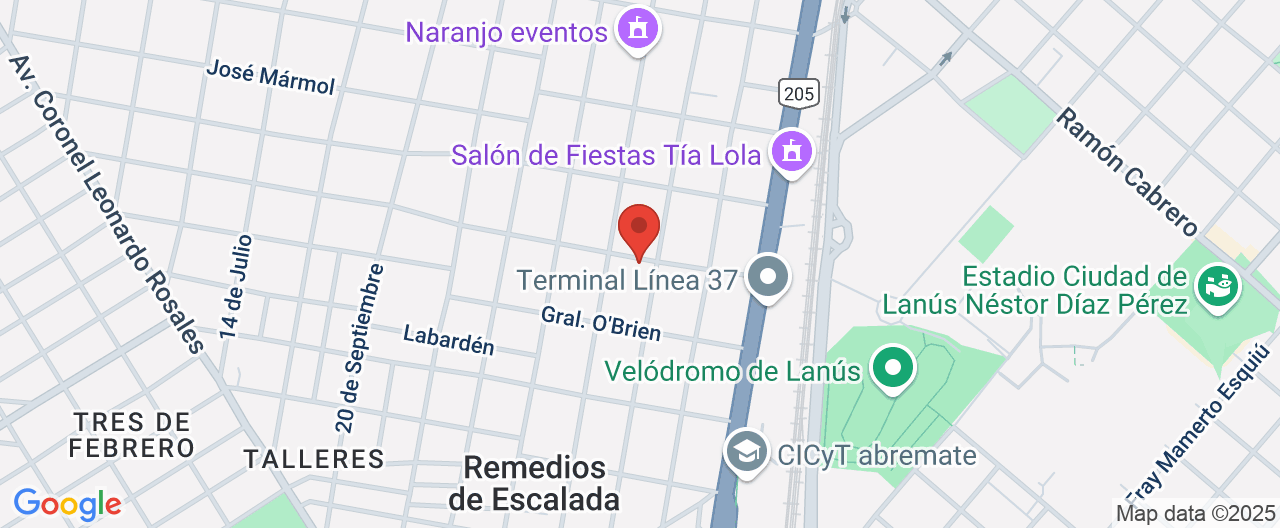 Mapa de la ubicación