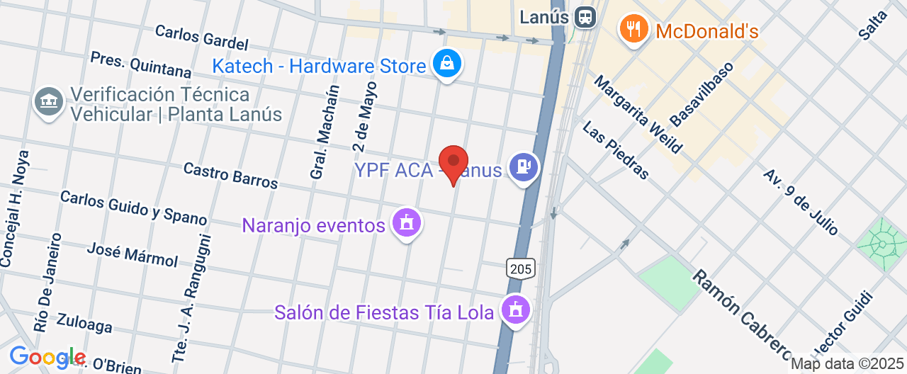 Mapa de la ubicación