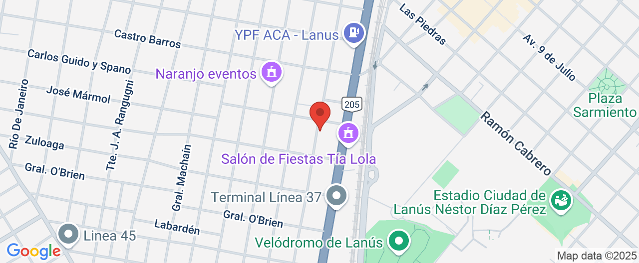 Mapa de la ubicación
