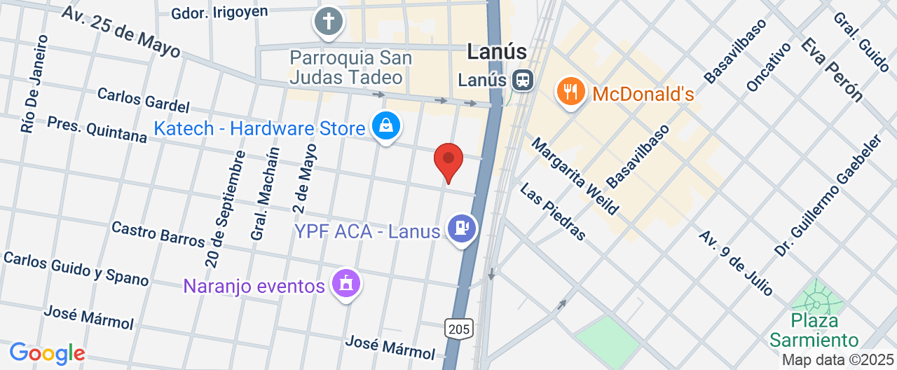 Mapa de la ubicación