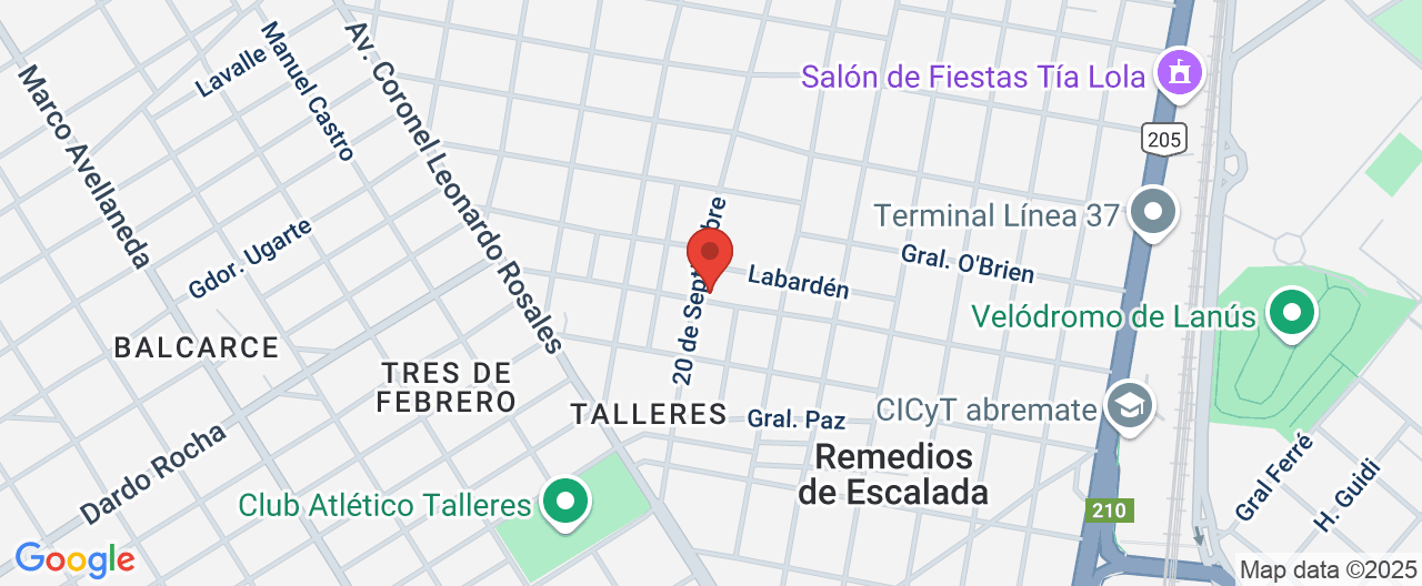 Mapa de la ubicación