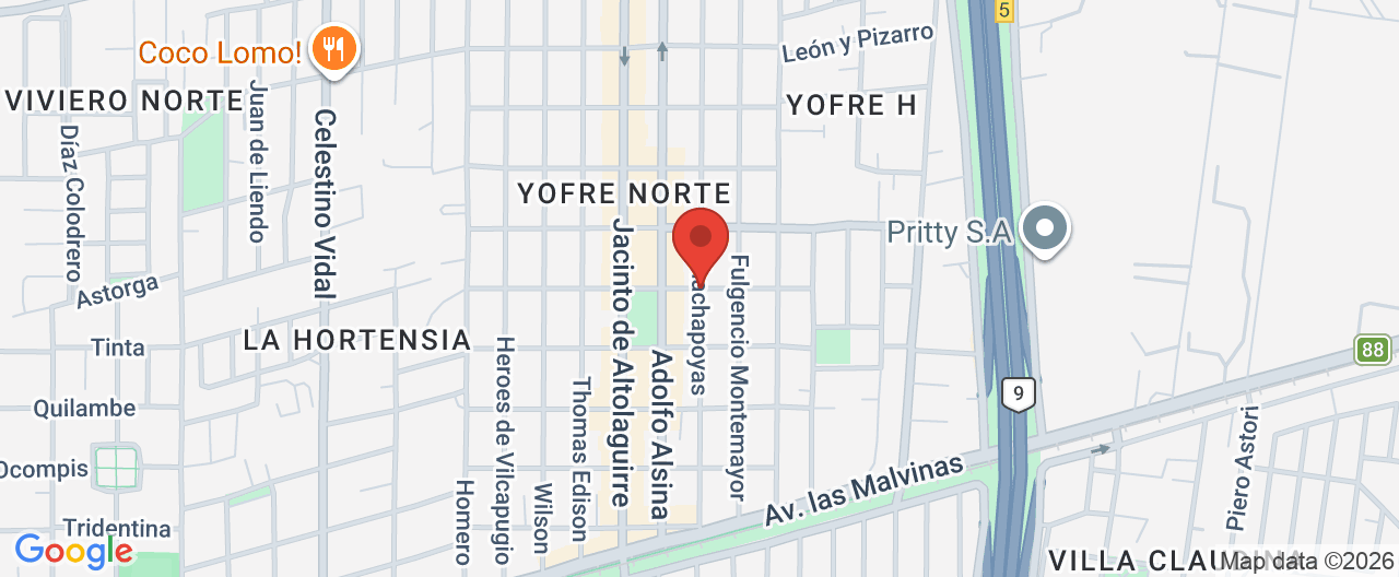 Mapa de la ubicación
