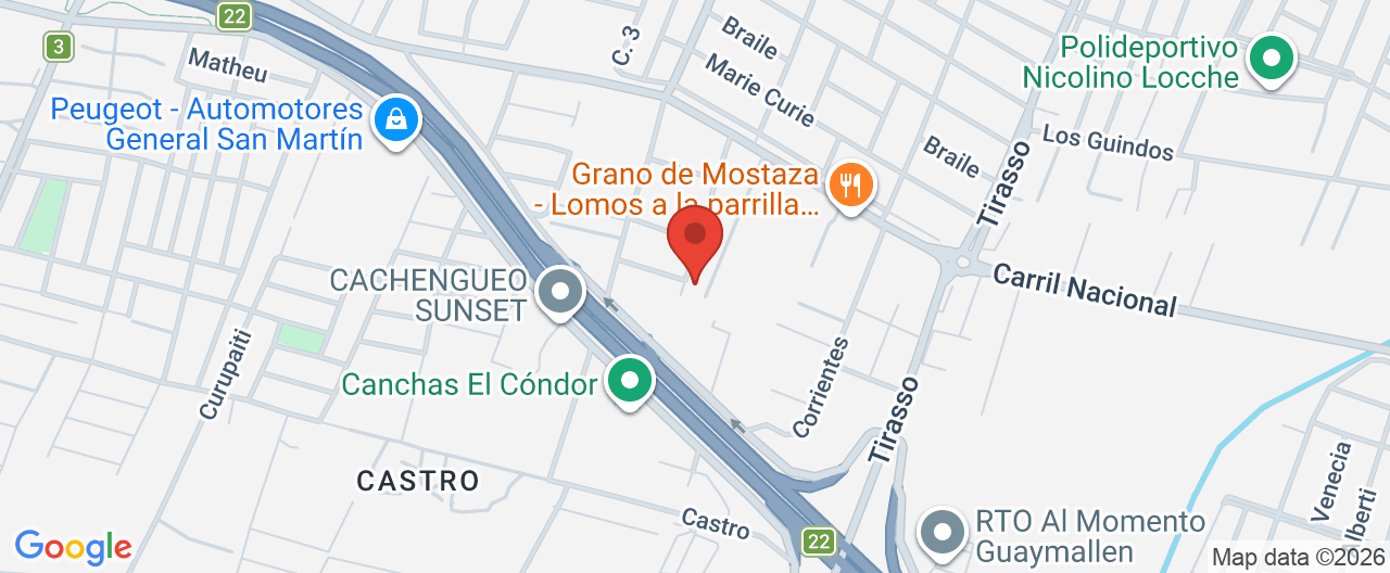 Mapa de la ubicación