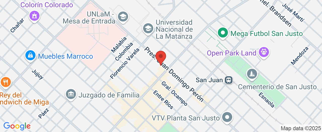 Mapa de la ubicación