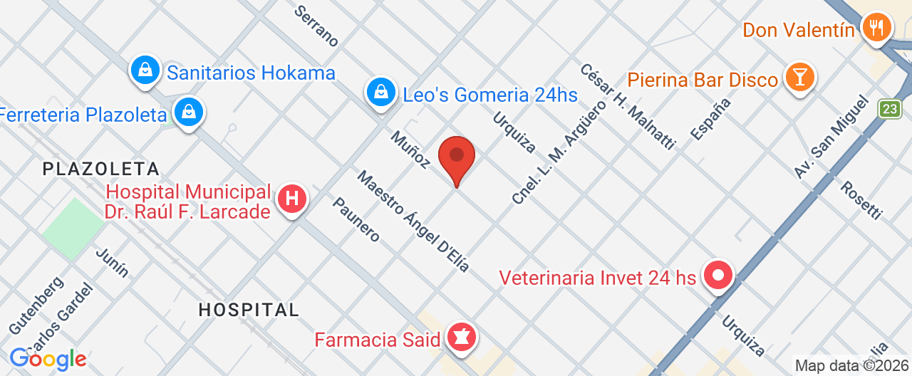 Mapa de la ubicación