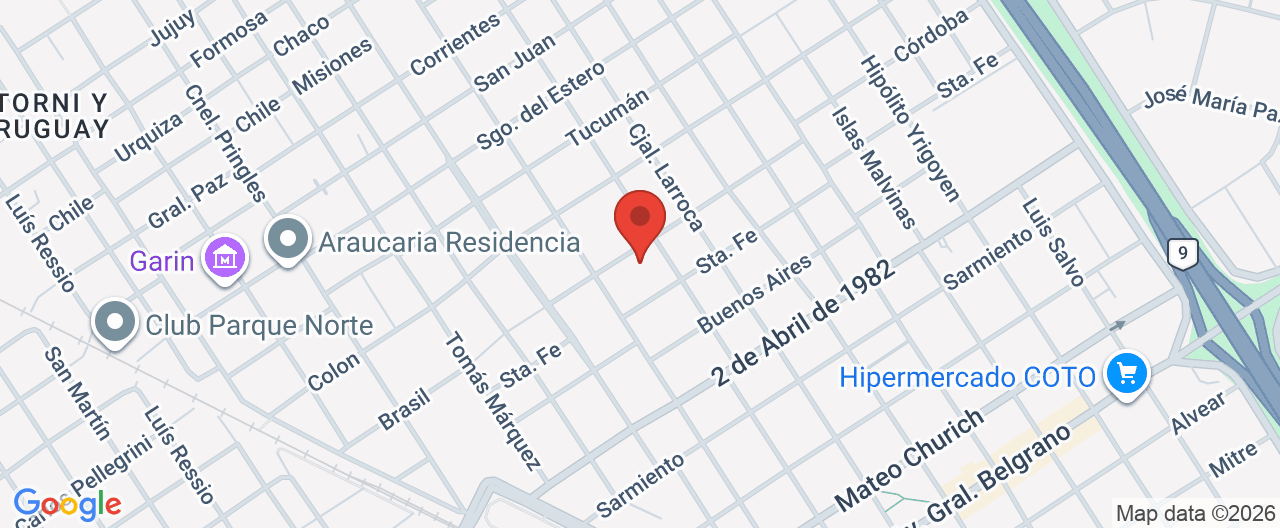 Mapa de la ubicación