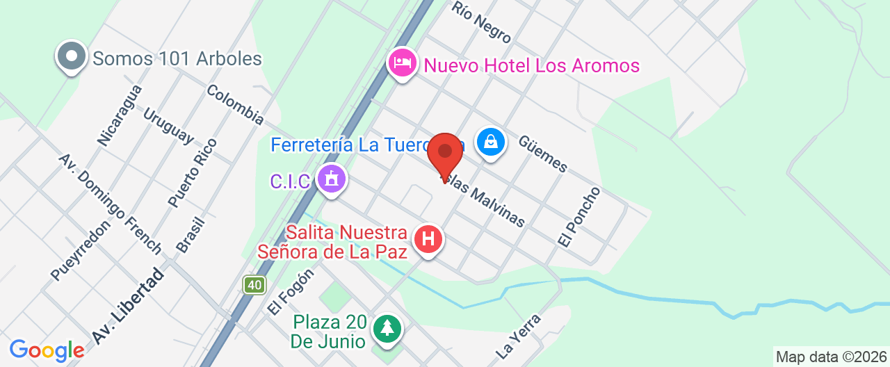 Mapa de la ubicación