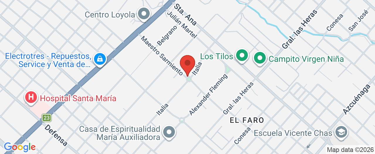 Mapa de la ubicación