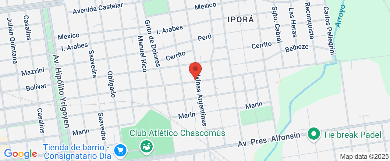 Mapa de la ubicación