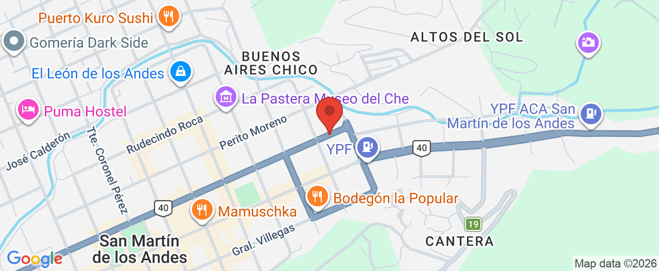 Mapa de la ubicación