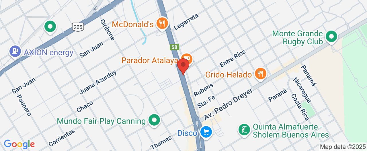 Mapa de la ubicación