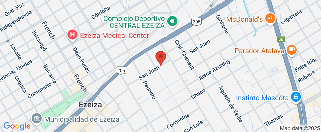 Mapa de la ubicación