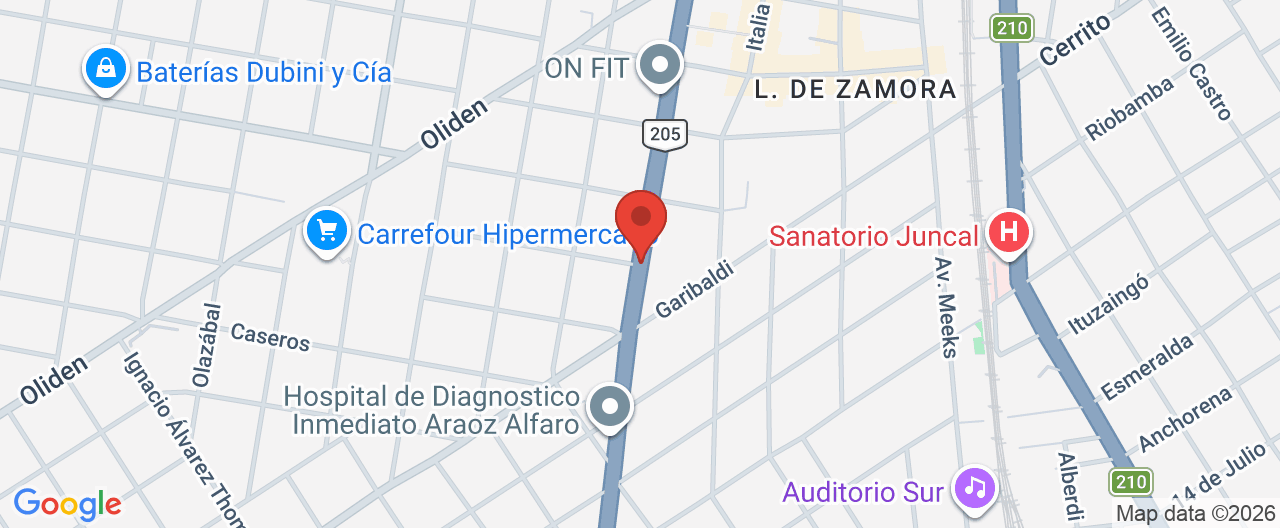 Mapa de la ubicación