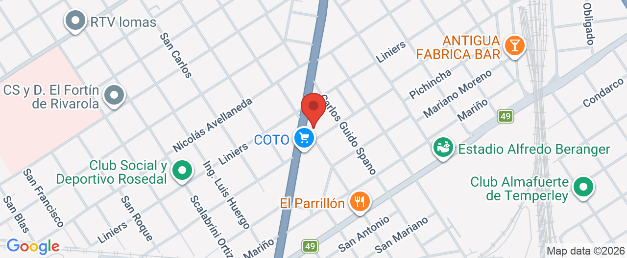 Mapa de la ubicación