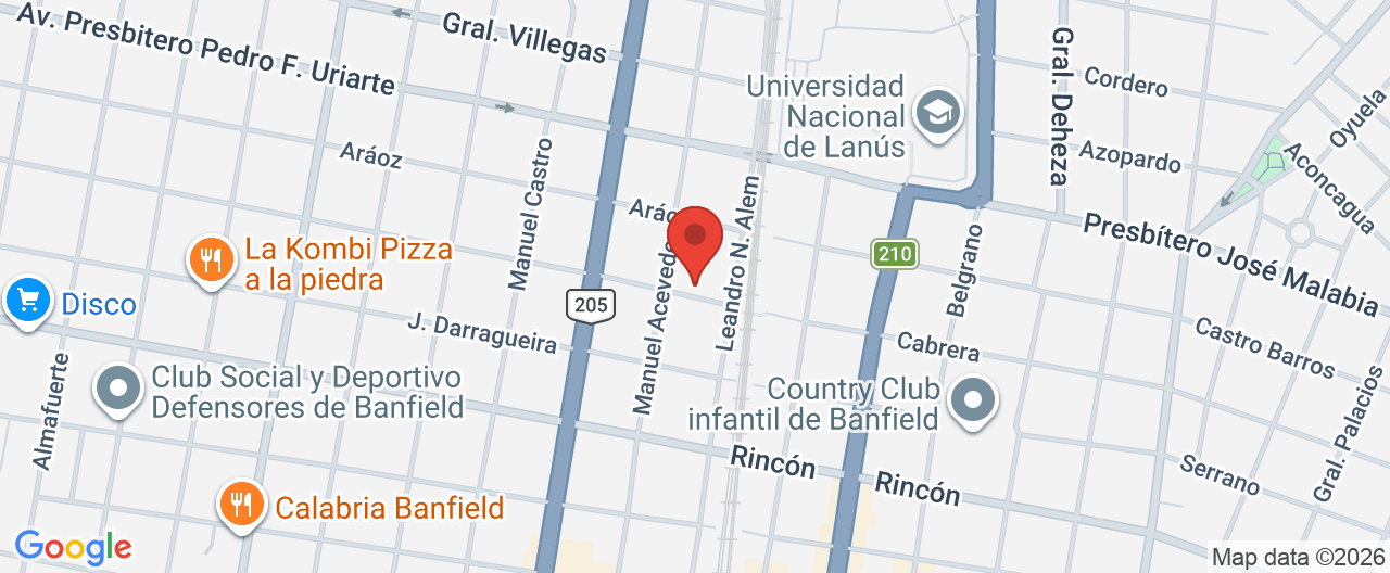 Mapa de la ubicación