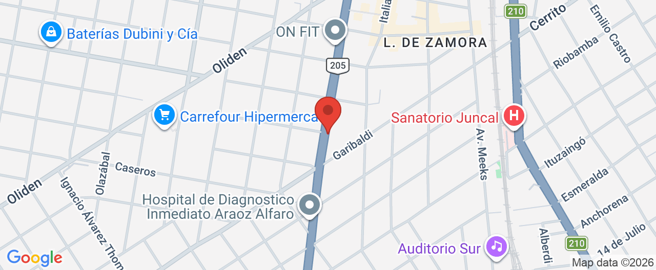 Mapa de la ubicación