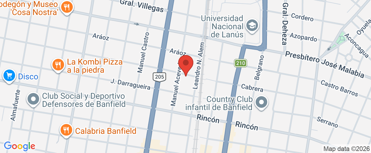 Mapa de la ubicación