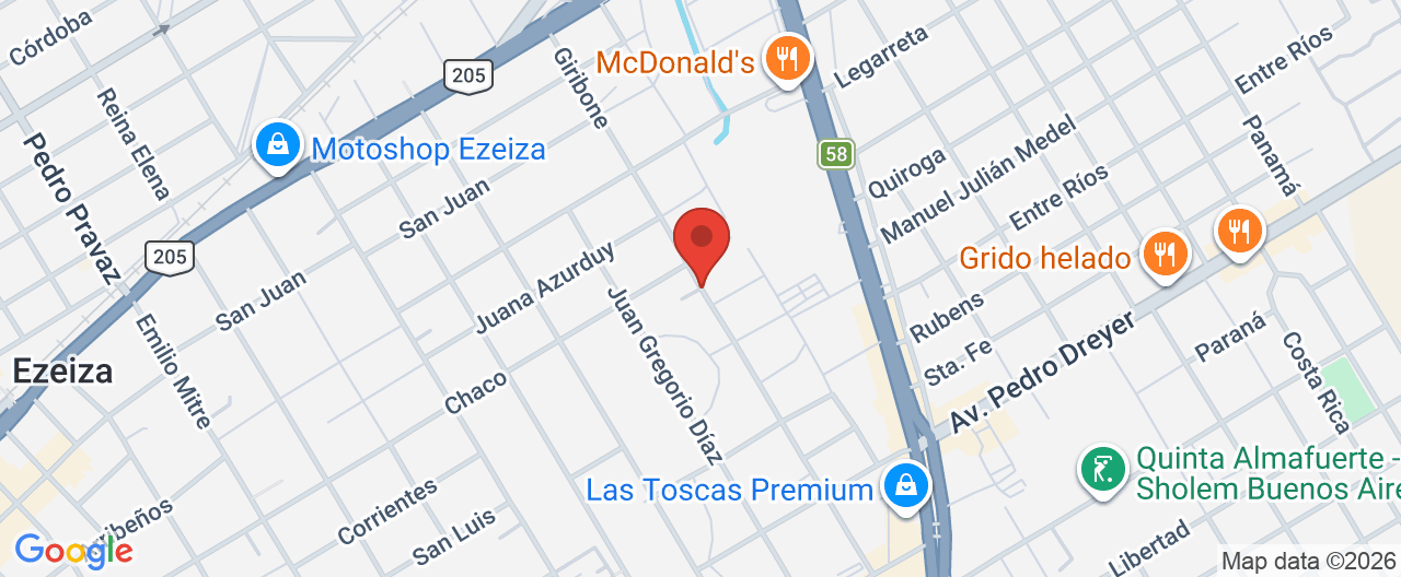 Mapa de la ubicación