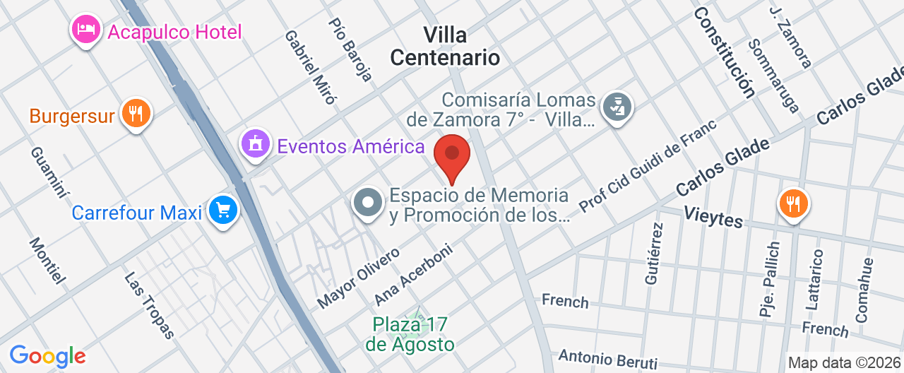 Mapa de la ubicación
