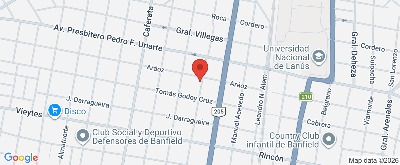 Mapa de la ubicación