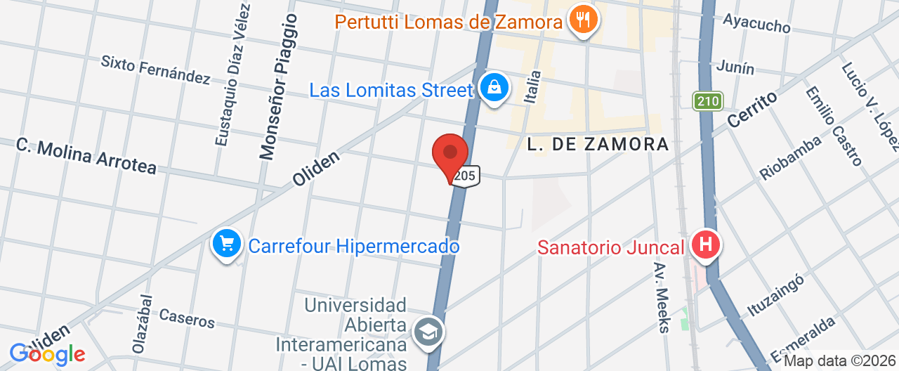 Mapa de la ubicación