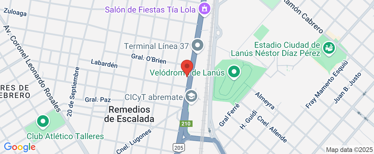 Mapa de la ubicación