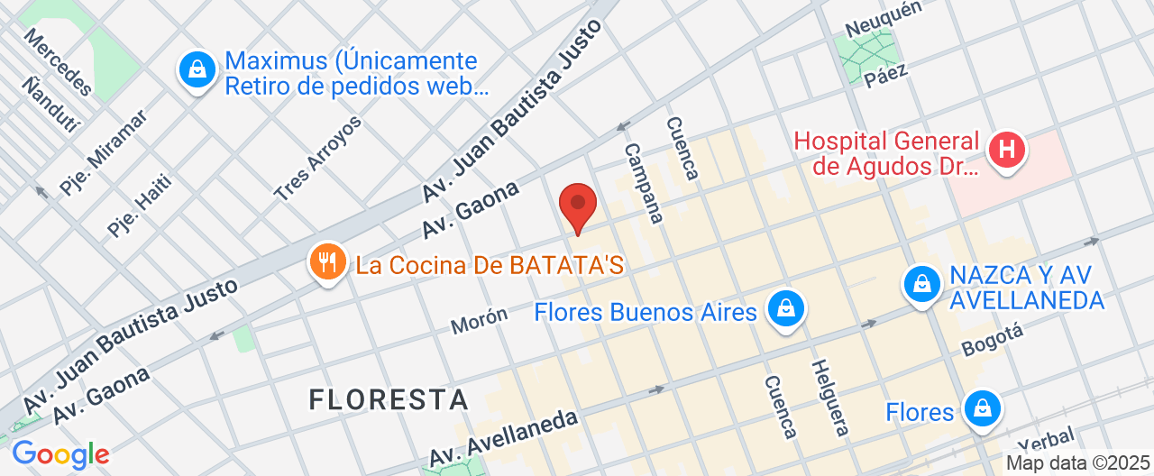 Mapa de la ubicación