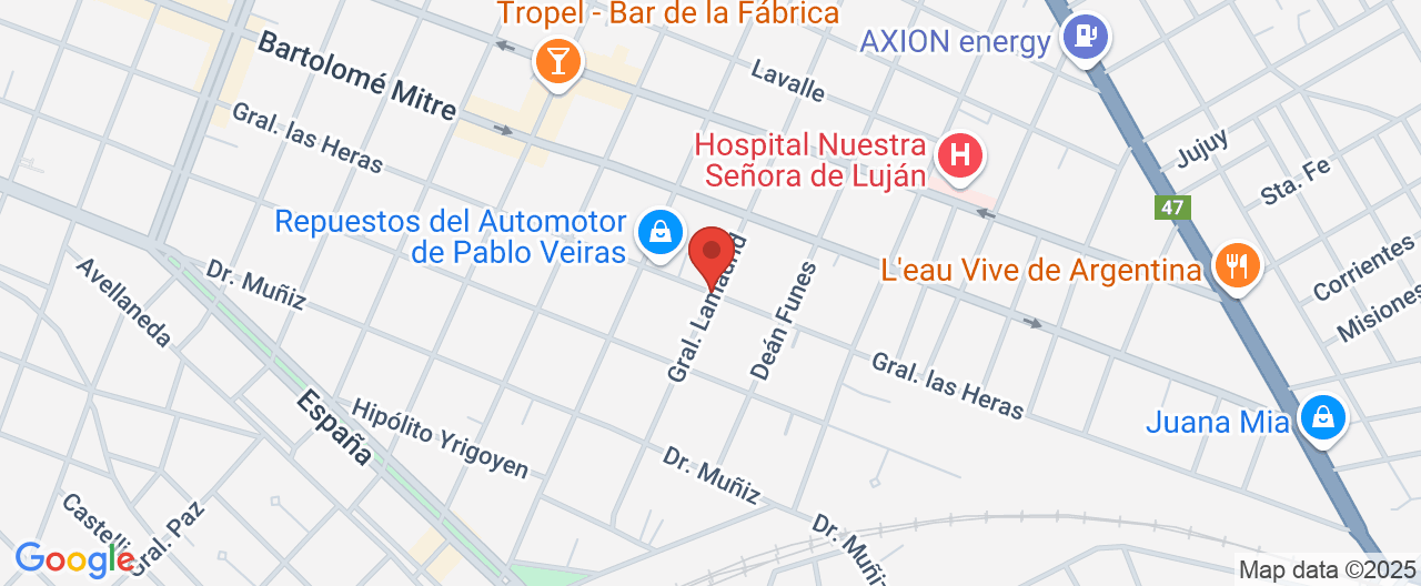 Mapa de la ubicación