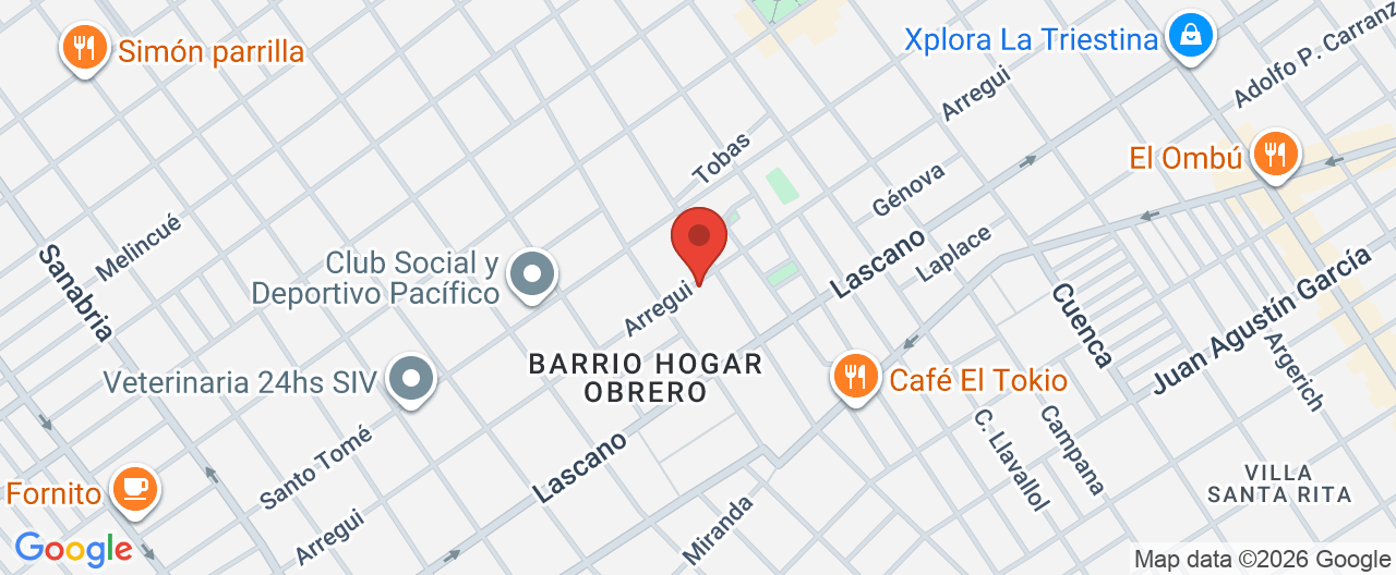 Mapa de la ubicación