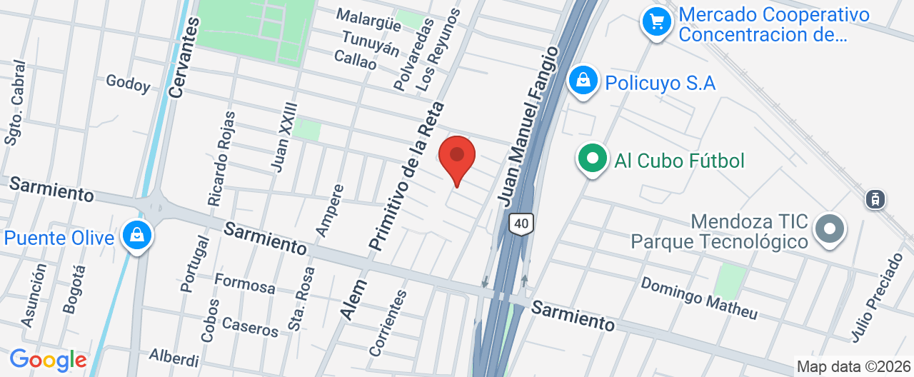Mapa de la ubicación