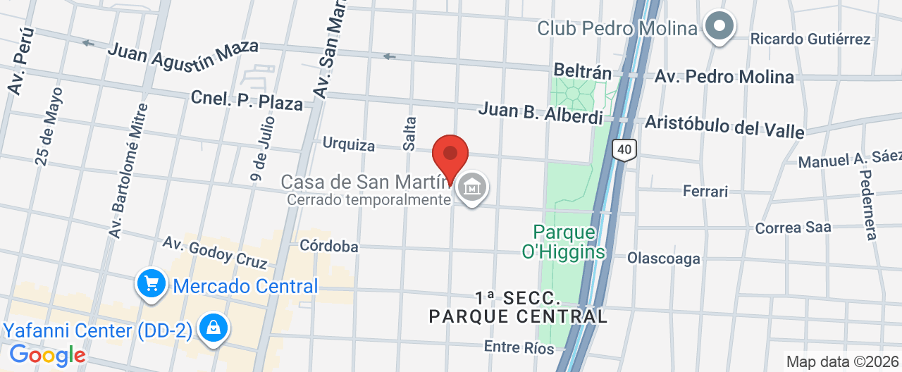 Mapa de la ubicación