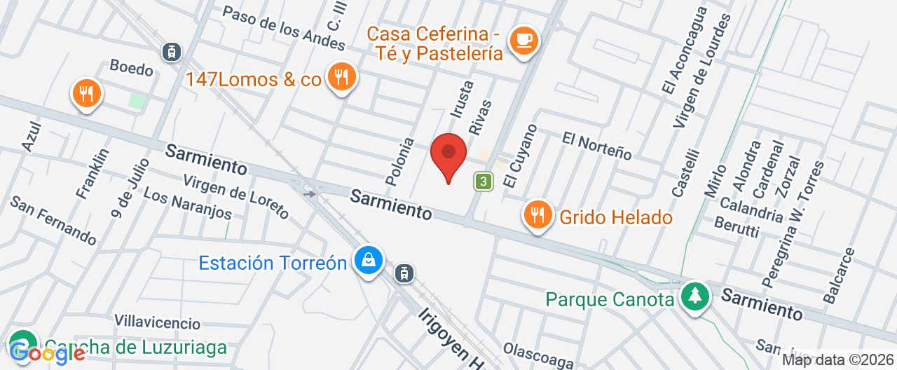 Mapa de la ubicación