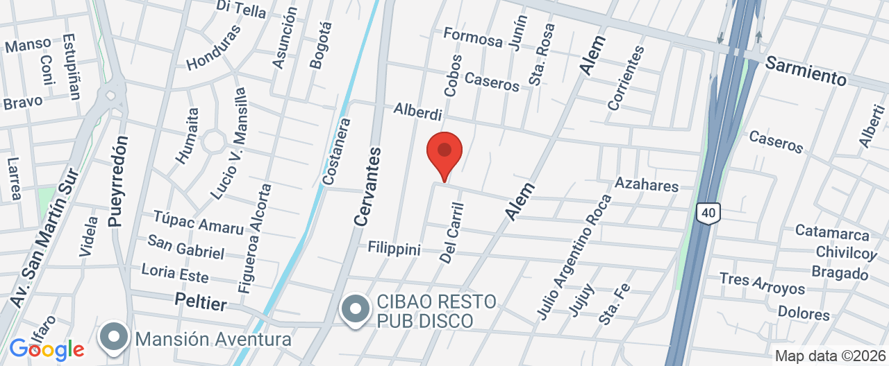 Mapa de la ubicación