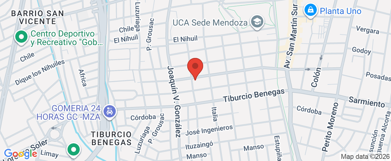 Mapa de la ubicación