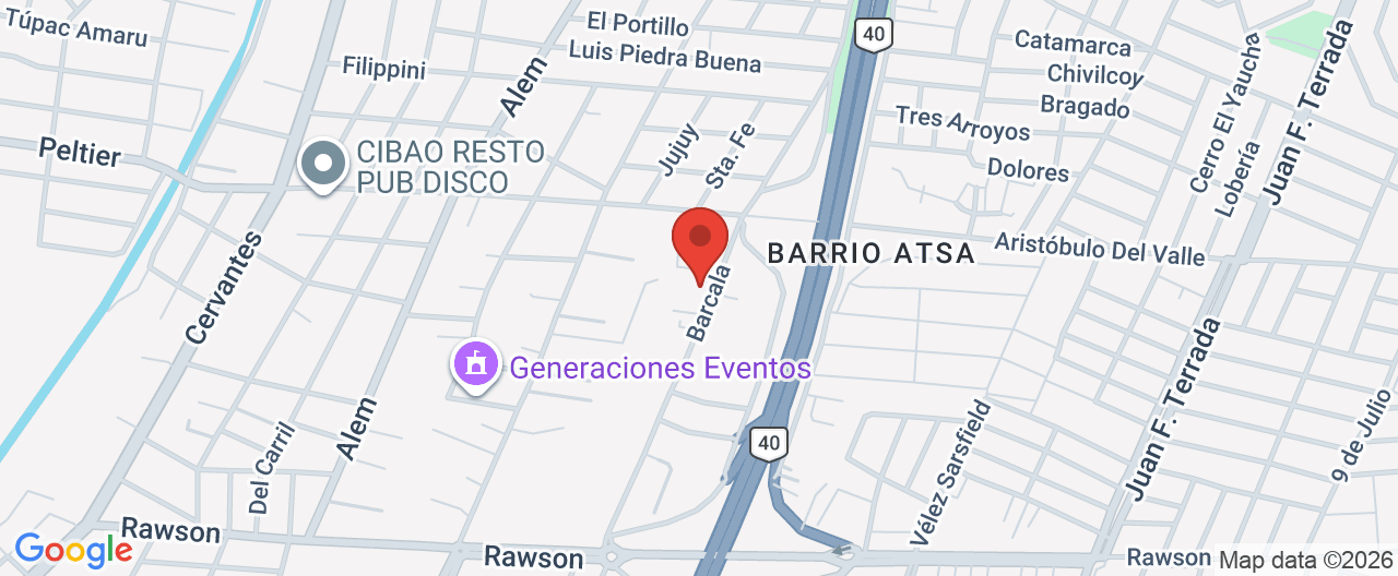 Mapa de la ubicación