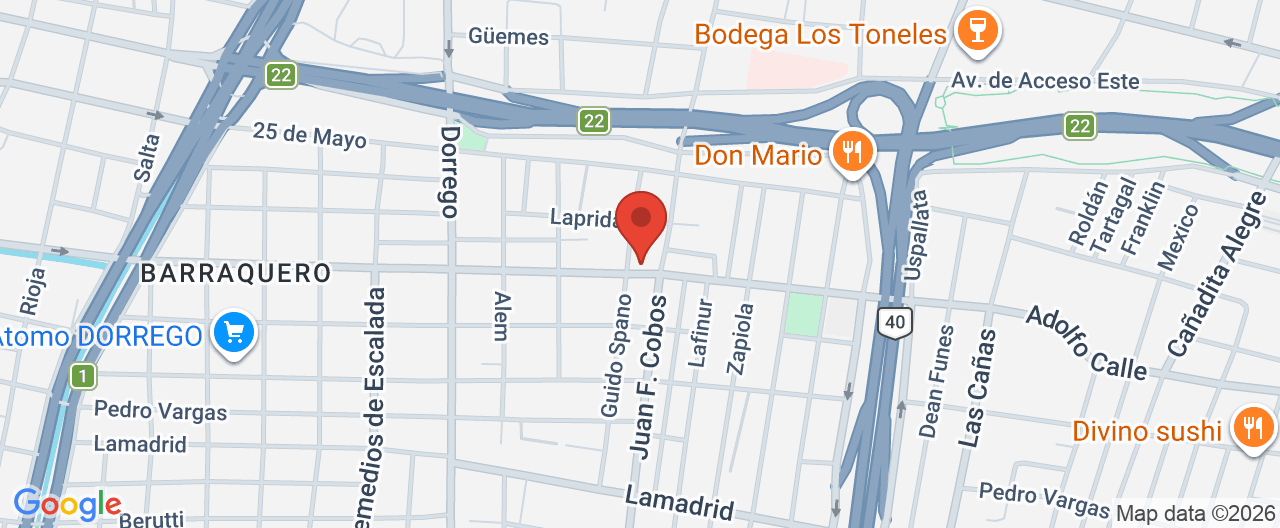 Mapa de la ubicación