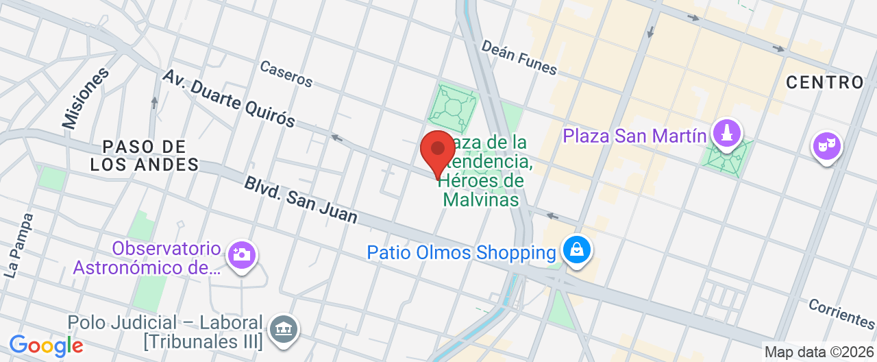 Mapa de la ubicación