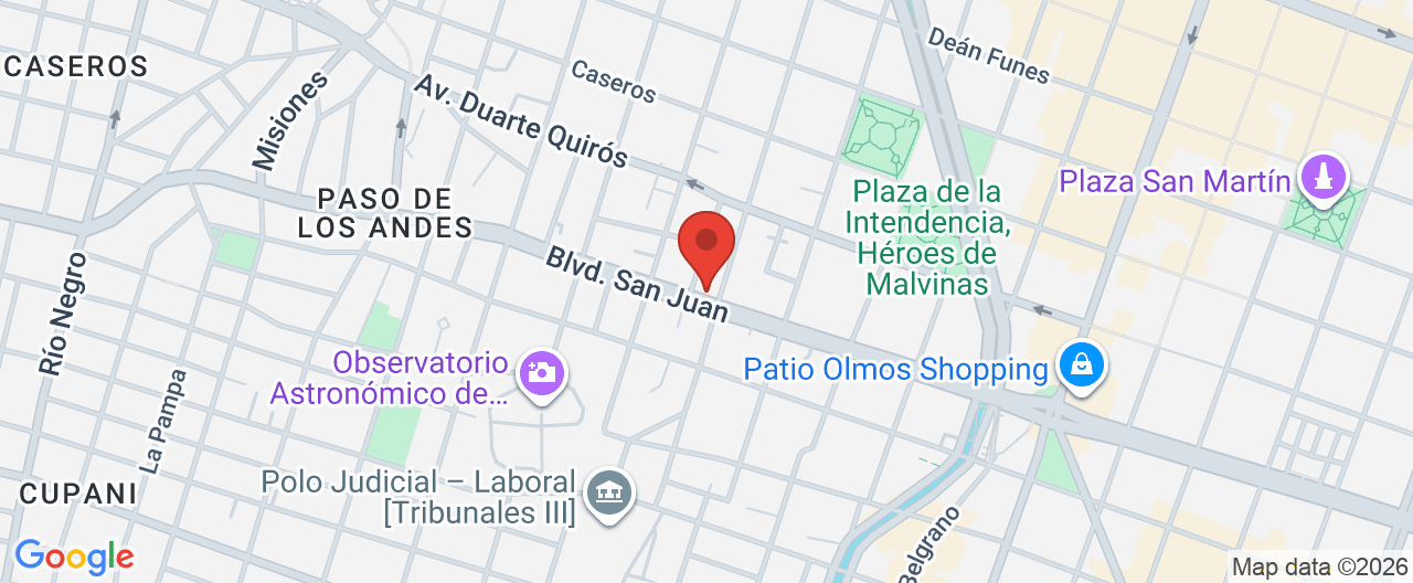 Mapa de la ubicación