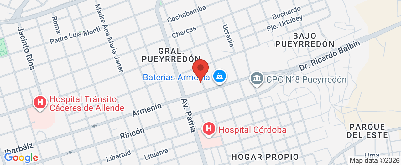 Mapa de la ubicación