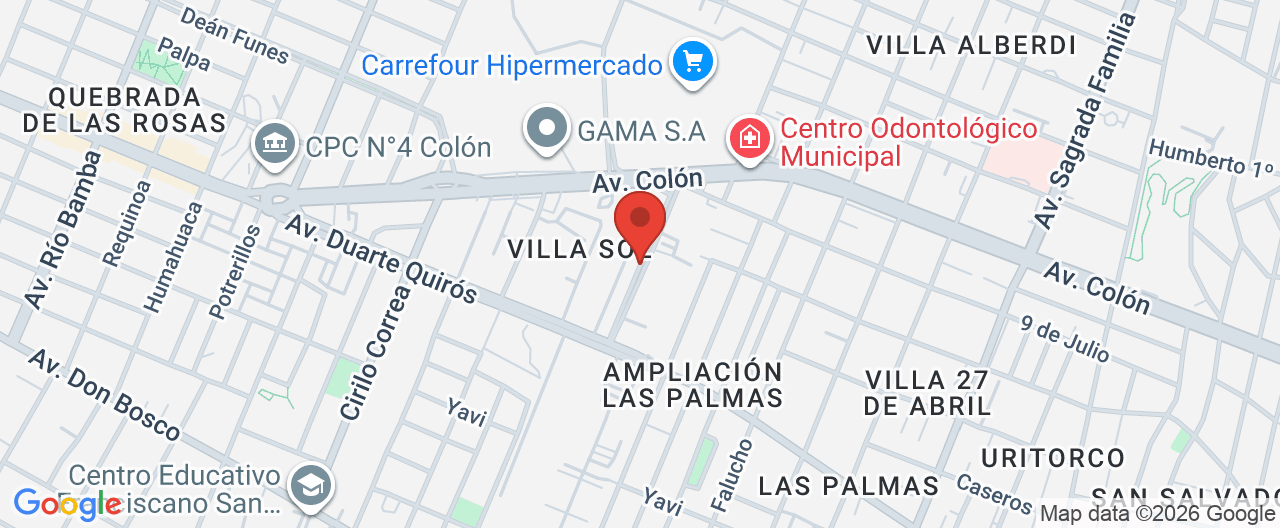 Mapa de la ubicación