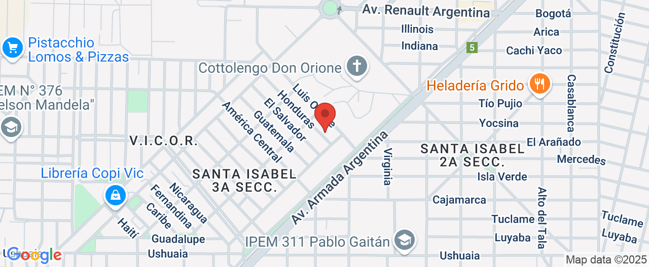 Mapa de la ubicación