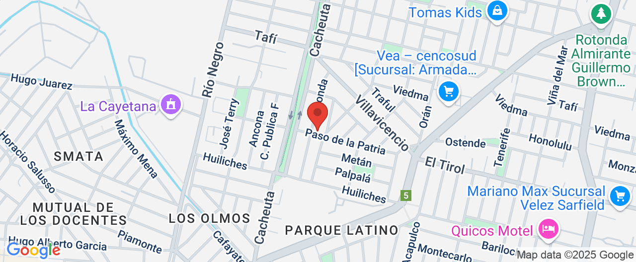 Mapa de la ubicación