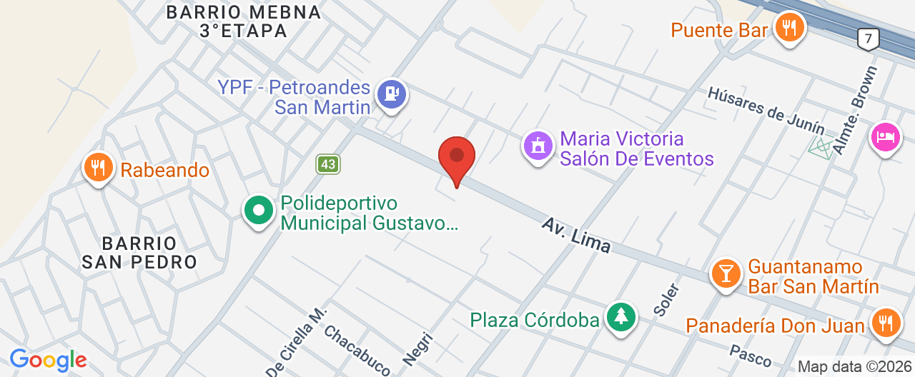 Mapa de la ubicación