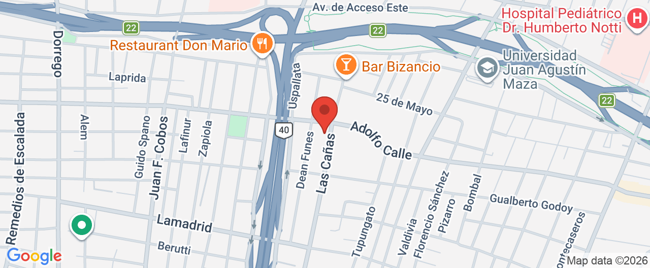 Mapa de la ubicación
