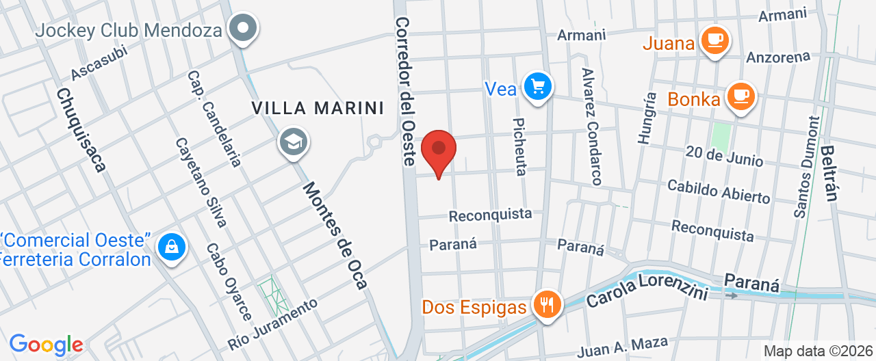 Mapa de la ubicación