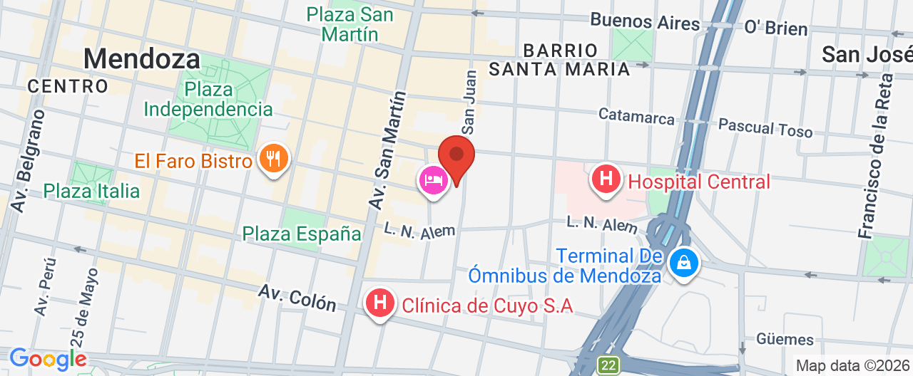 Mapa de la ubicación