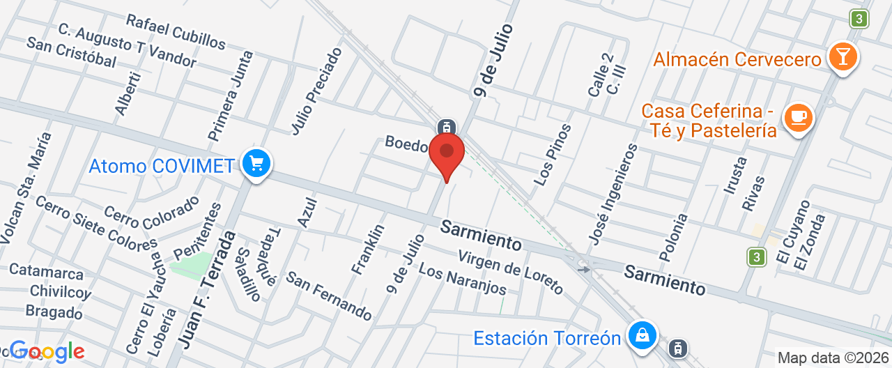 Mapa de la ubicación