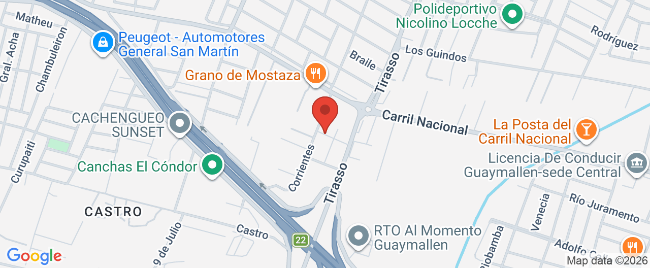 Mapa de la ubicación