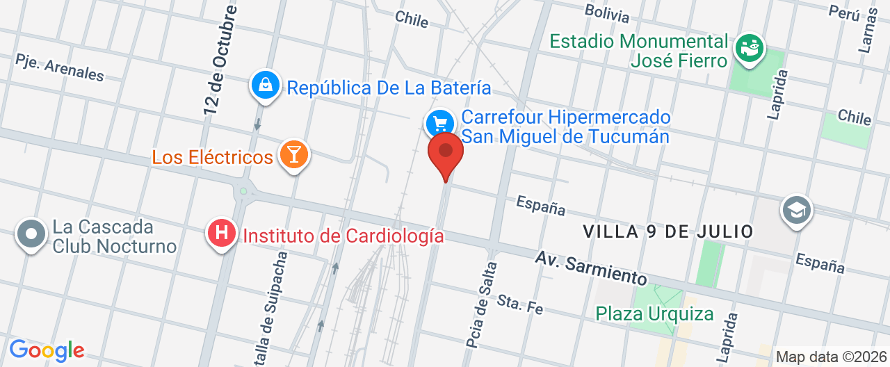 Mapa de la ubicación